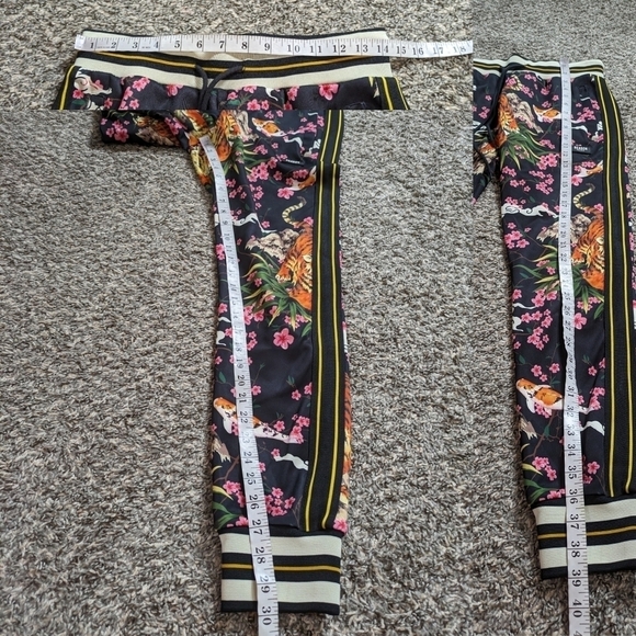 NWT Reason Dream Jogger tiger & koi black pink orange jogger pant S - Picture 15 of 15